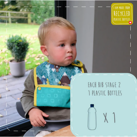 POPIN Babero impermeable con bolsillo