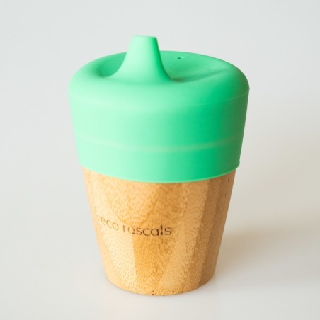 ECO RASCALS Vaso de bambú con tapa y boquilla de aprendizaje