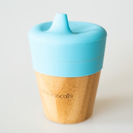 ECO RASCALS Vaso de bambú con tapa y boquilla de aprendizaje