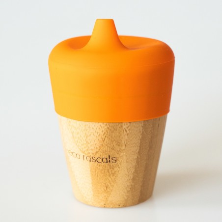 ECO RASCALS Vaso de bambú con tapa y boquilla de aprendizaje
