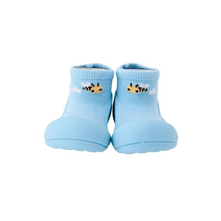 ATTIPAS calcetín antideslizante abeja azul
