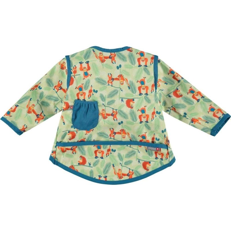 POPIN Babero con mangas impermeable Orangután