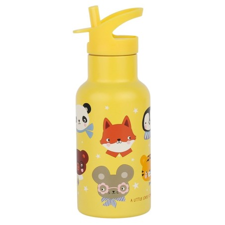A LITTLE LOVELY COMPANY Botella acero inoxidable Animales