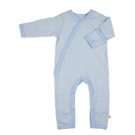 PIGEON Kimono romper rayas azul