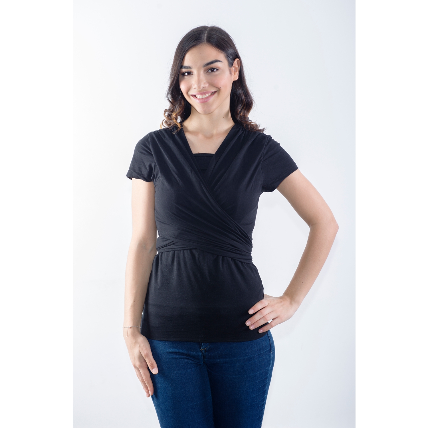 Quokkababy Camiseta Portabebé Negra