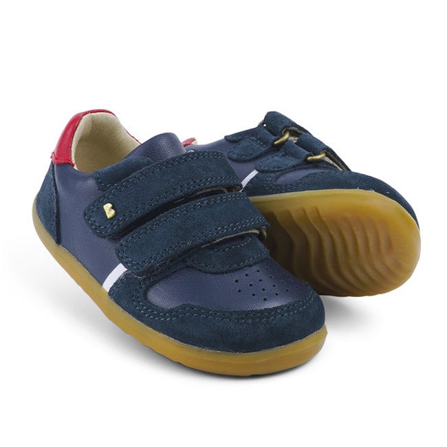 Bobux Step Up Riley Navy - Red