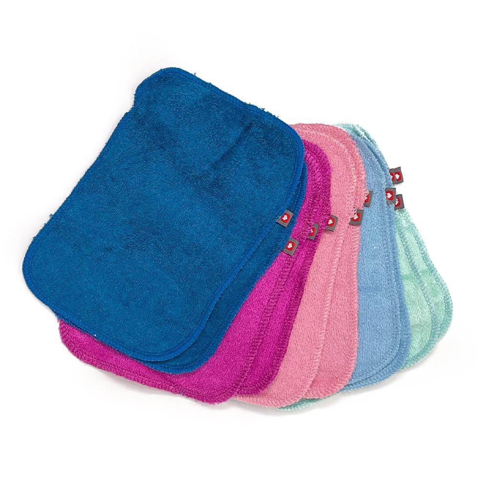 POPIN Pack 10 toallitas lavables - Azul y Rosa