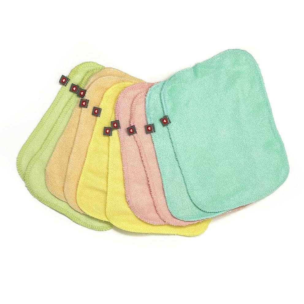 POPIN Pack 10 toallitas lavables - Color pastel