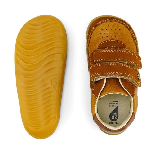 732112 Bobux Step Up Riley Caramel + Toffee 2022